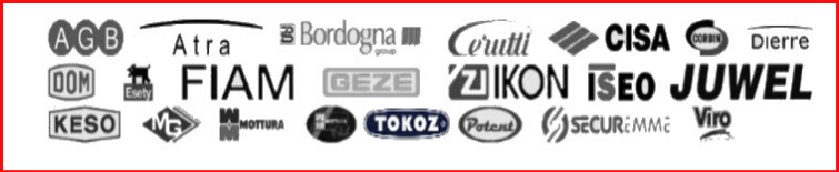 trabalhamos com a maioria de marcas de segurança, agb, atra, bordogna, cerruti, cisa, corbin, dierre, dom, evva, tokoz, fiam, geze, ikon, iseo, juwel, keso, mg, mottura, potent, securemme, viro 